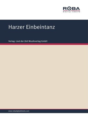 cover image of Harzer Einbeintanz
